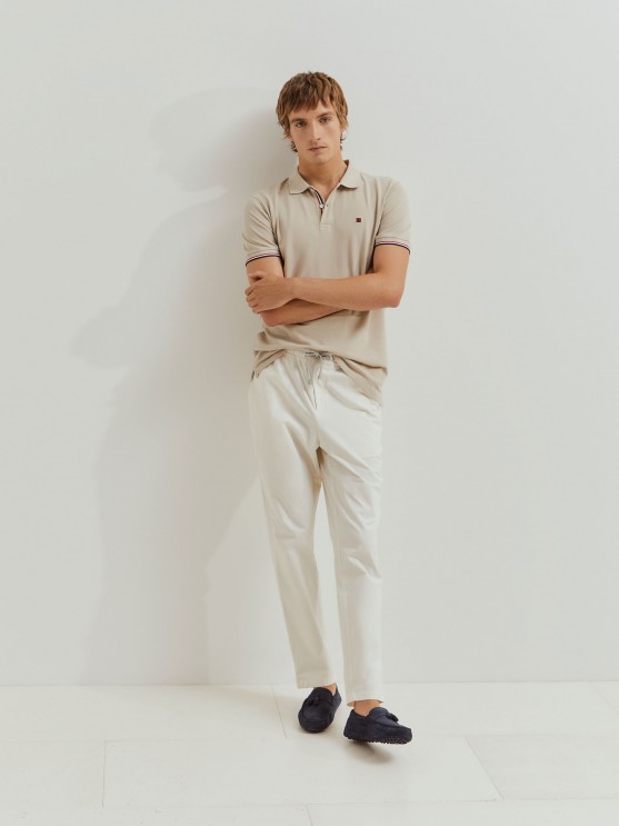 Polo de piqu de corte slim