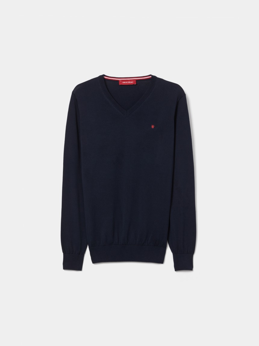 Pullover manga comprida em algodão