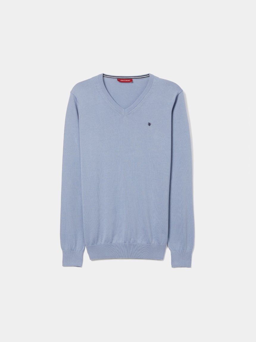 Pullover manga comprida em algodão