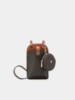 Cell phone holder with removable pouch
