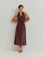 Vestido de lyocell estampado