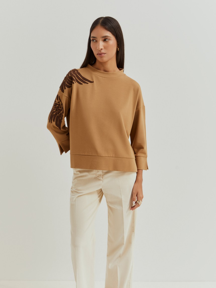 Embroidered sweater