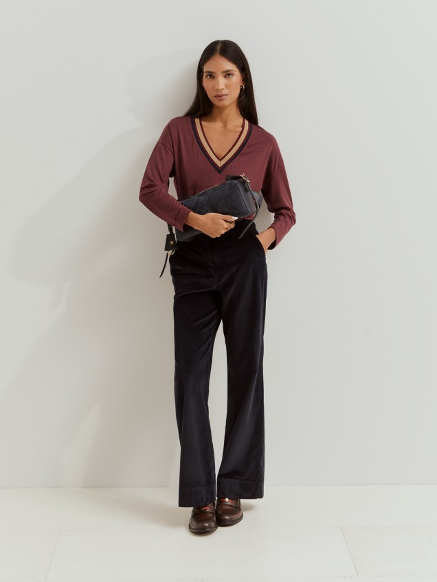 Lyocell and cotton sweater