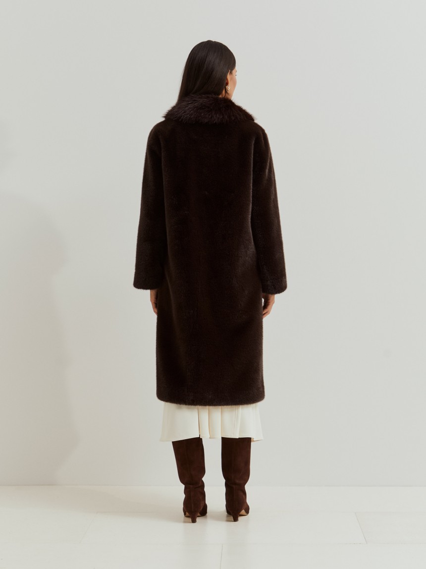 Long fur coat