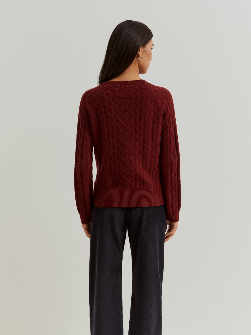 Knitted wool sweater