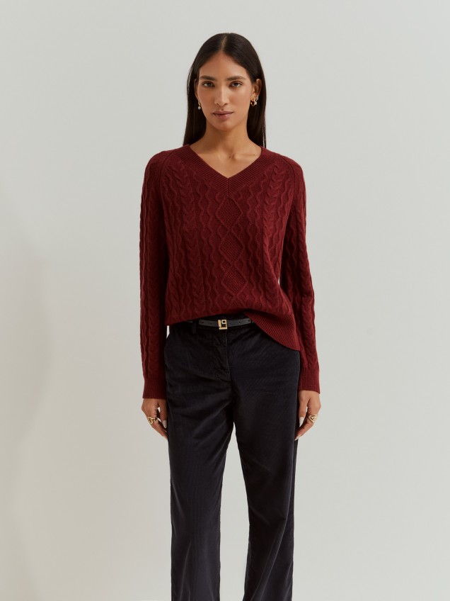 Knitted wool sweater