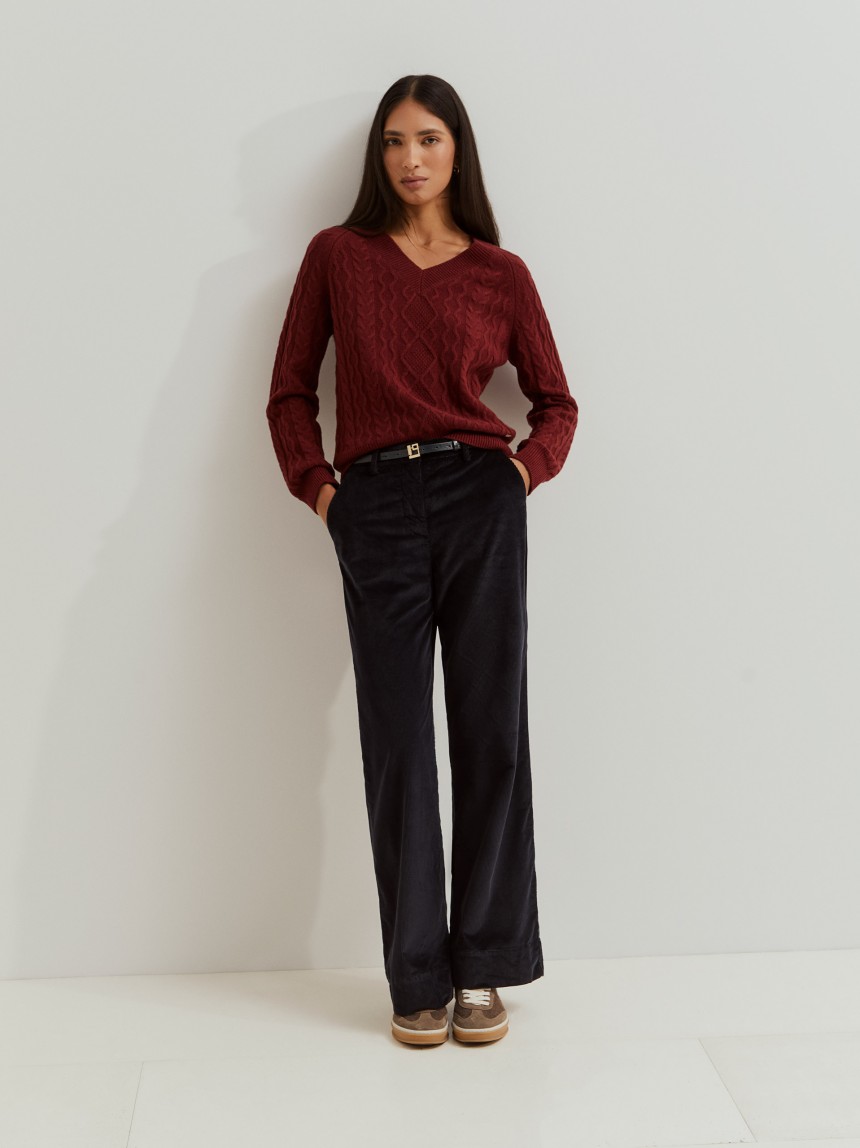 Knitted wool sweater