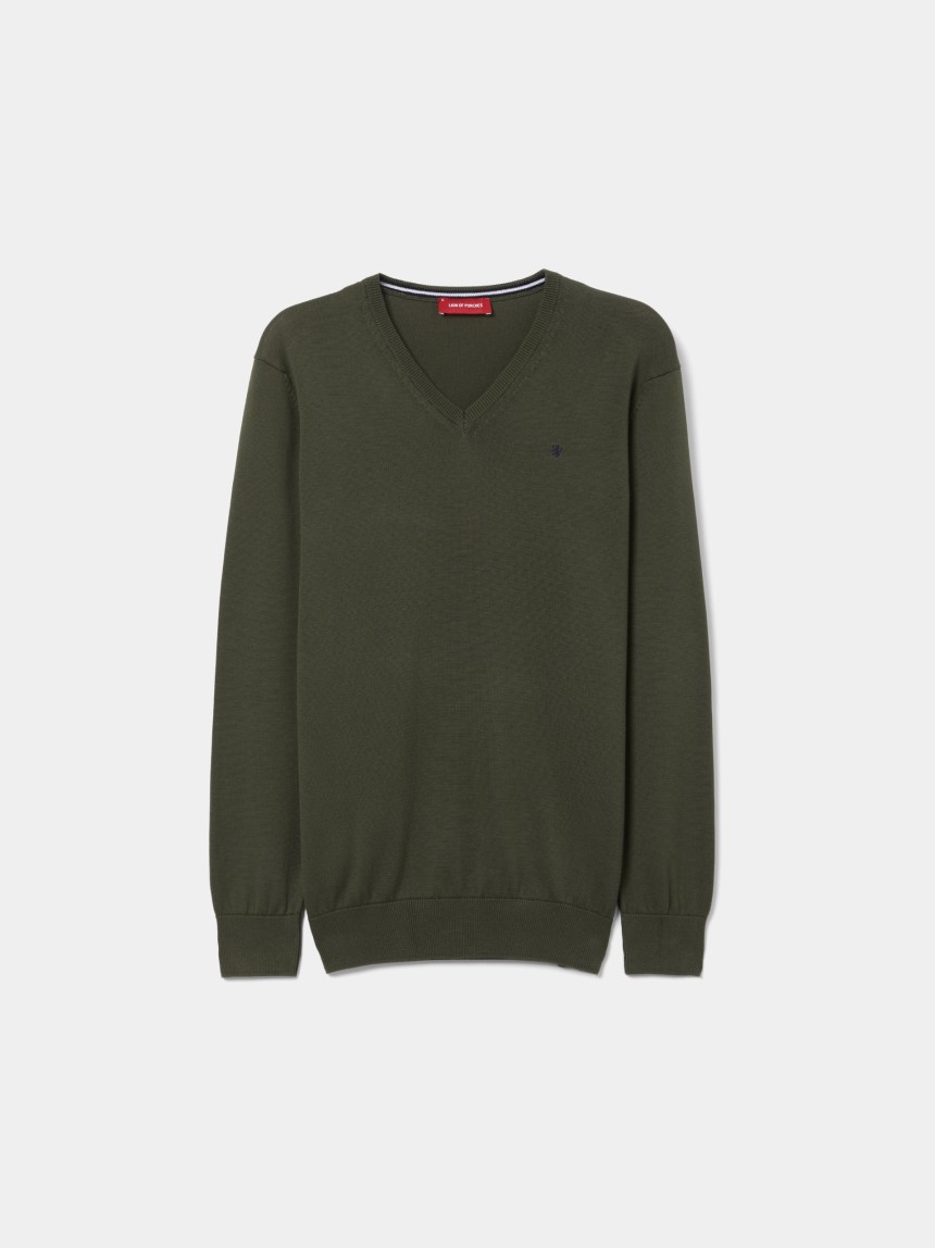 Pullover manga comprida em algod�o