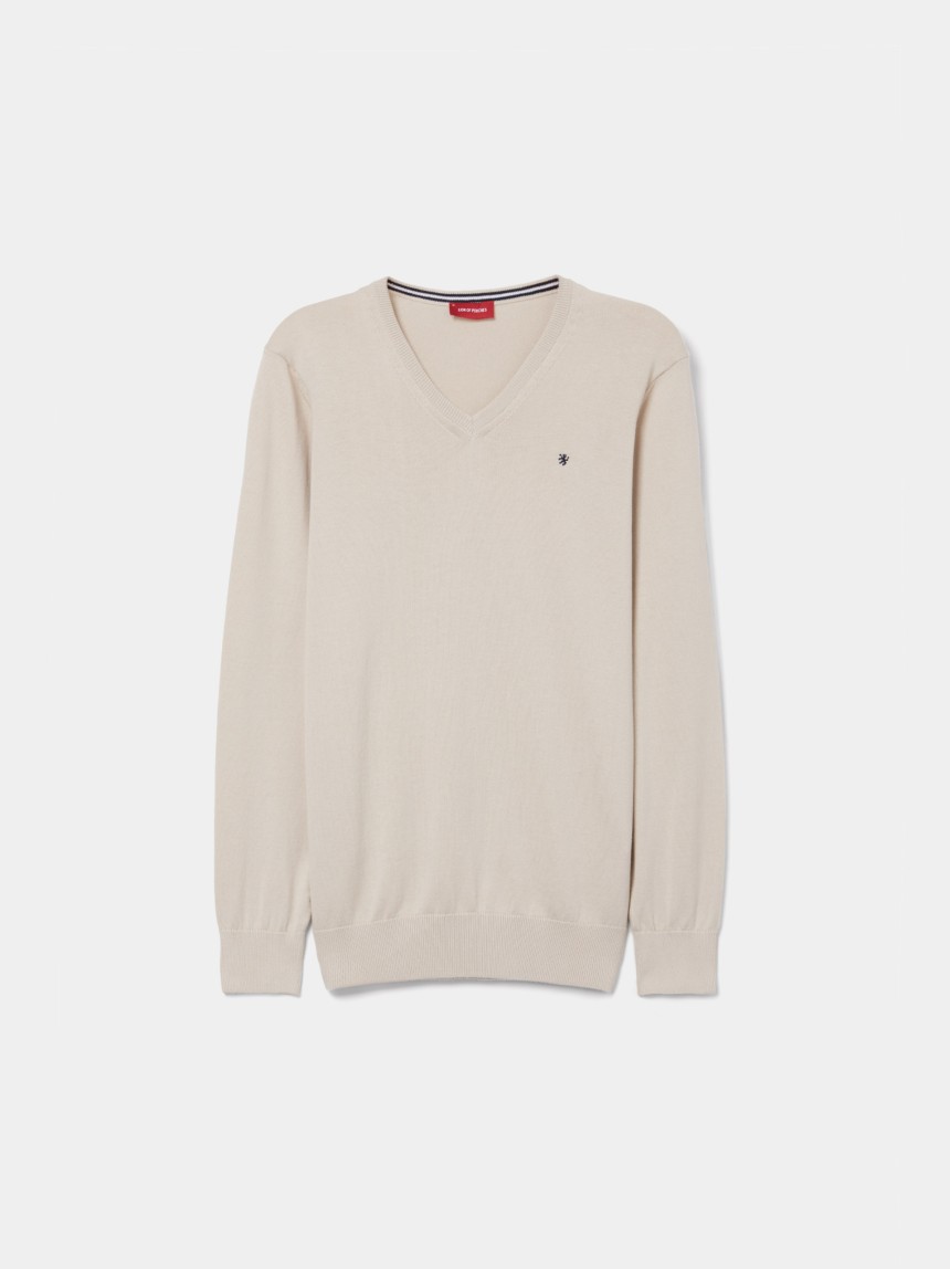 Pullover manga comprida em algodão