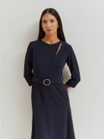 Short dress with belt