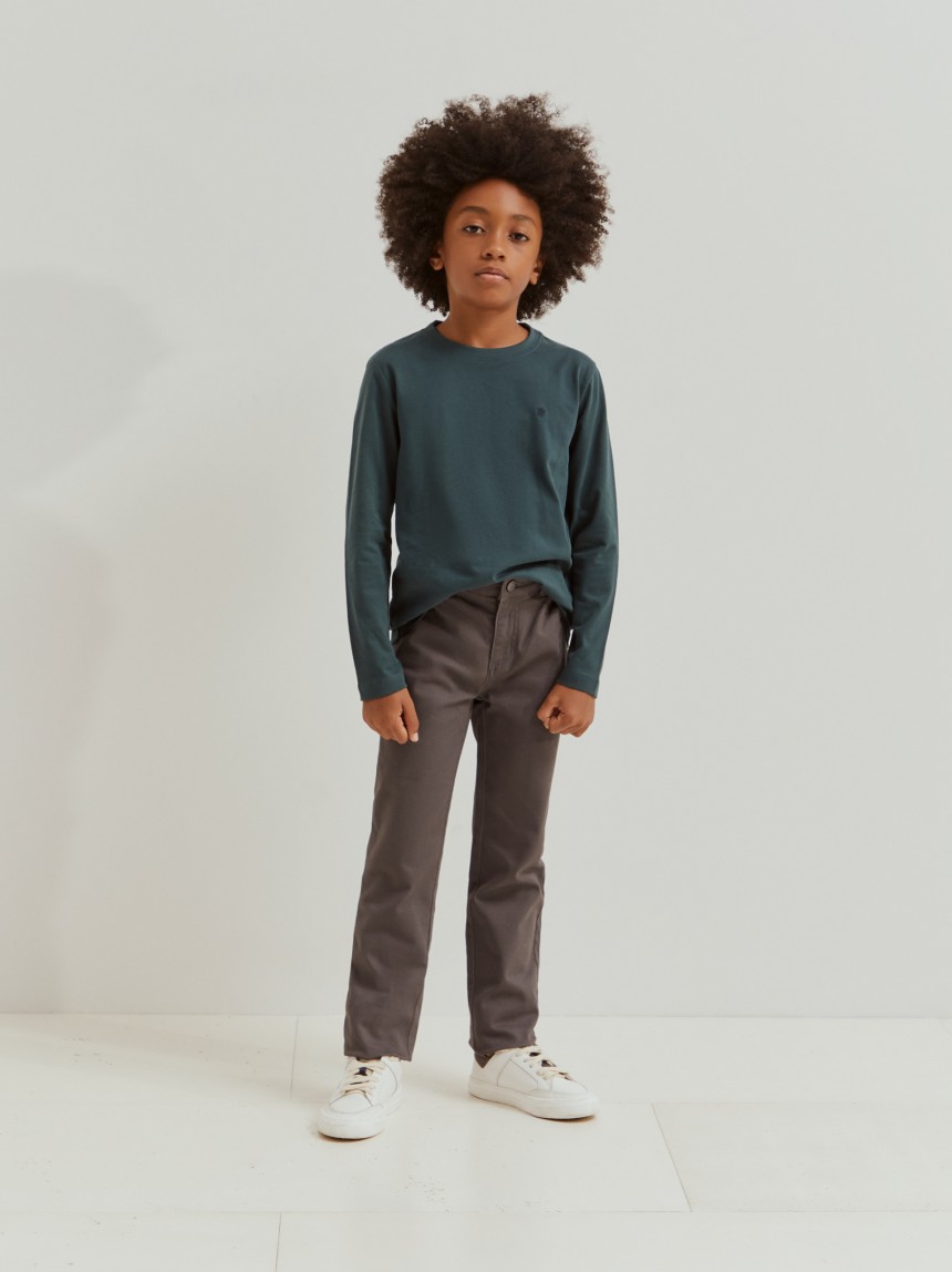 Camisola B�sica de algod�o