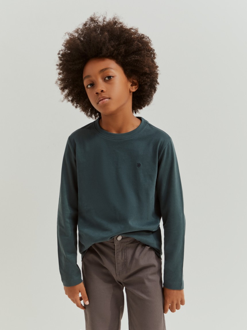 Camisola B�sica de algod�o