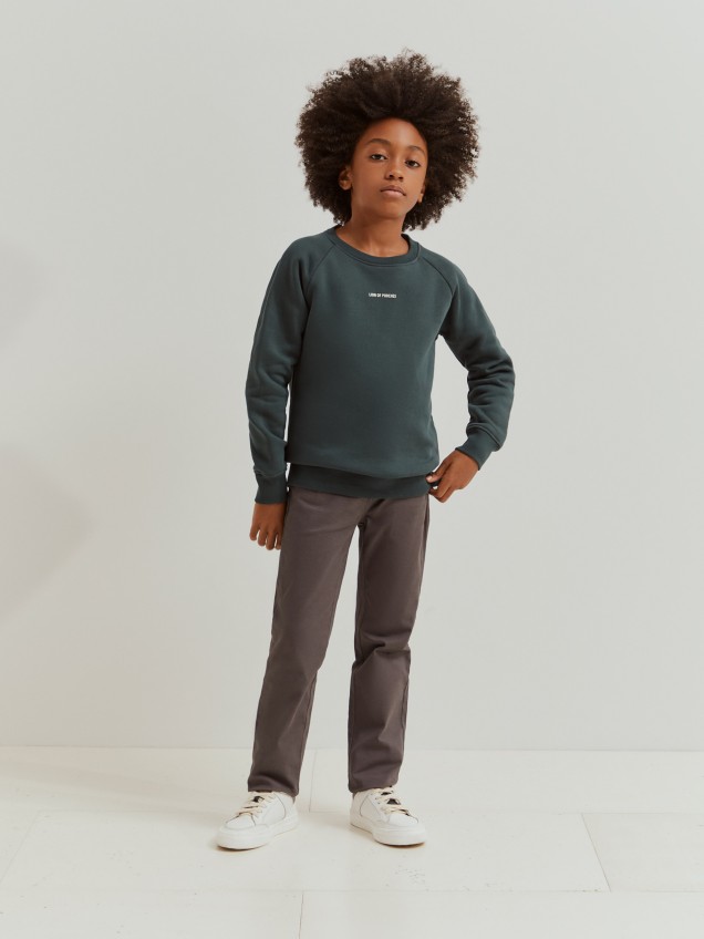 Sweater decote redondo