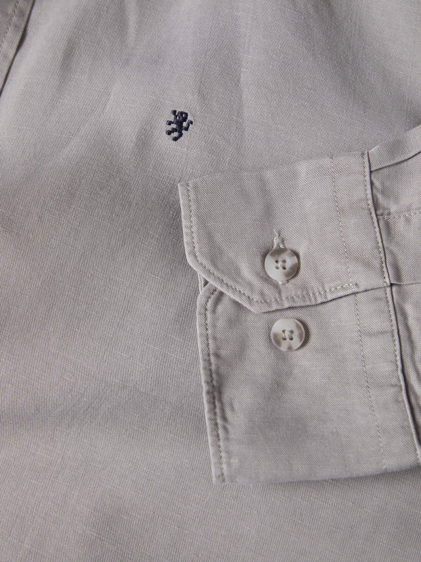 Slim fit shirt in lyocell and linen