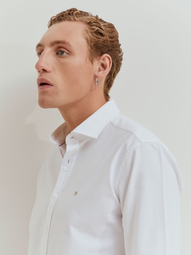 Camisa oxford slim fit