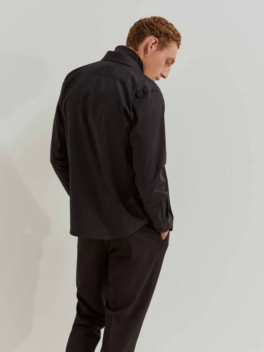 Camisa slim fit de algod�o