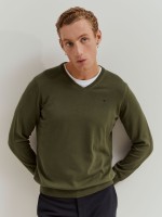 Pullover manga comprida em algod�o