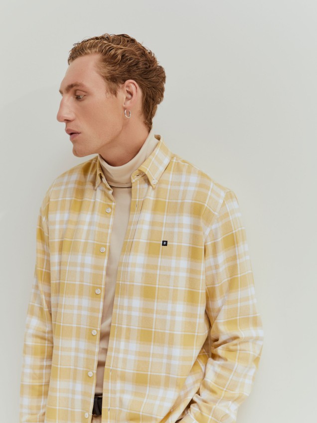 Camisa a cuadros de corte regular
