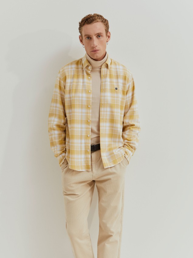 Camisa a cuadros de corte regular