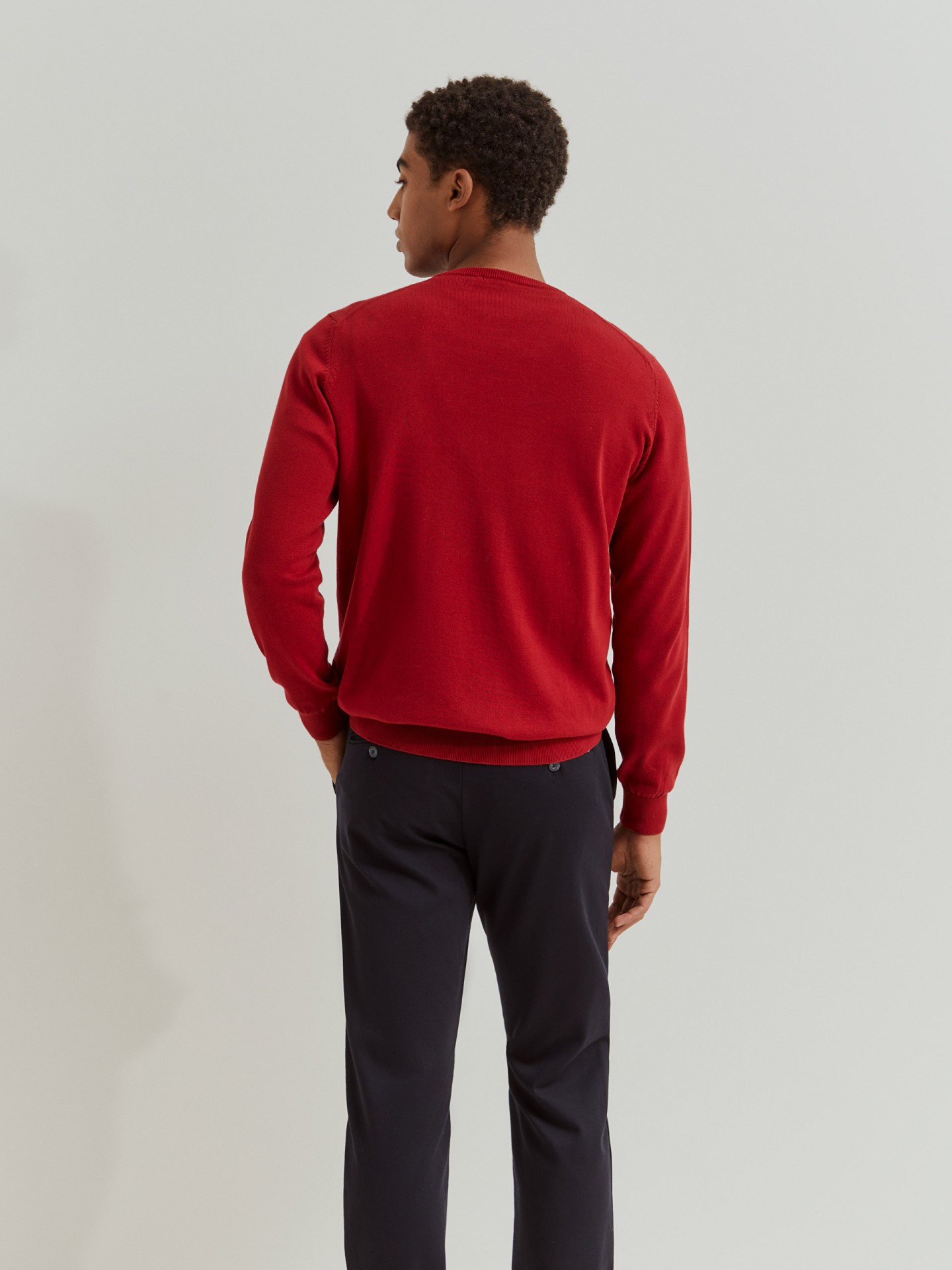 Pullover manga comprida em algodão