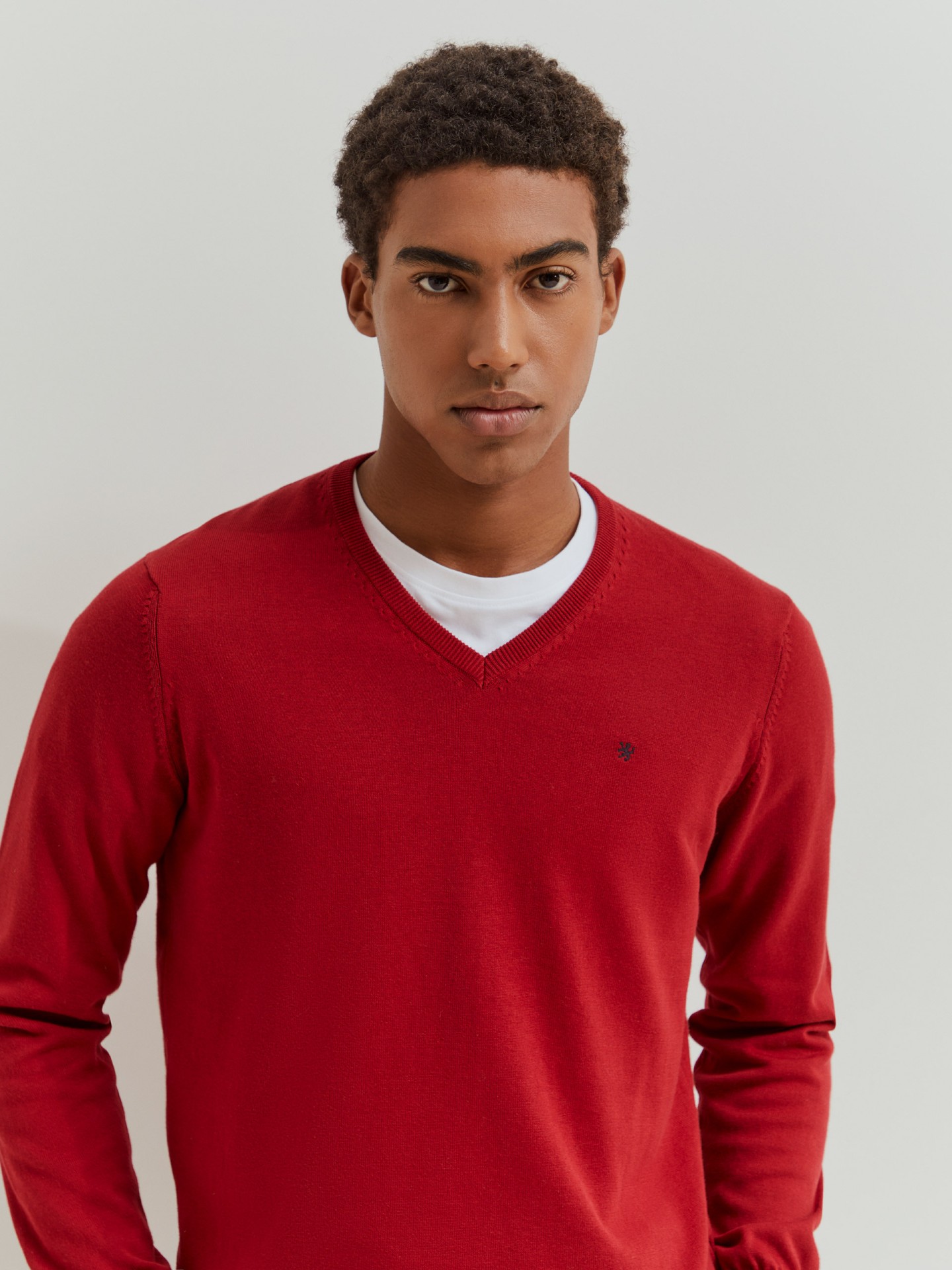 Pullover manga comprida em algodão