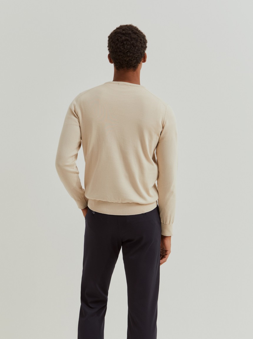 Pullover manga comprida em algodão