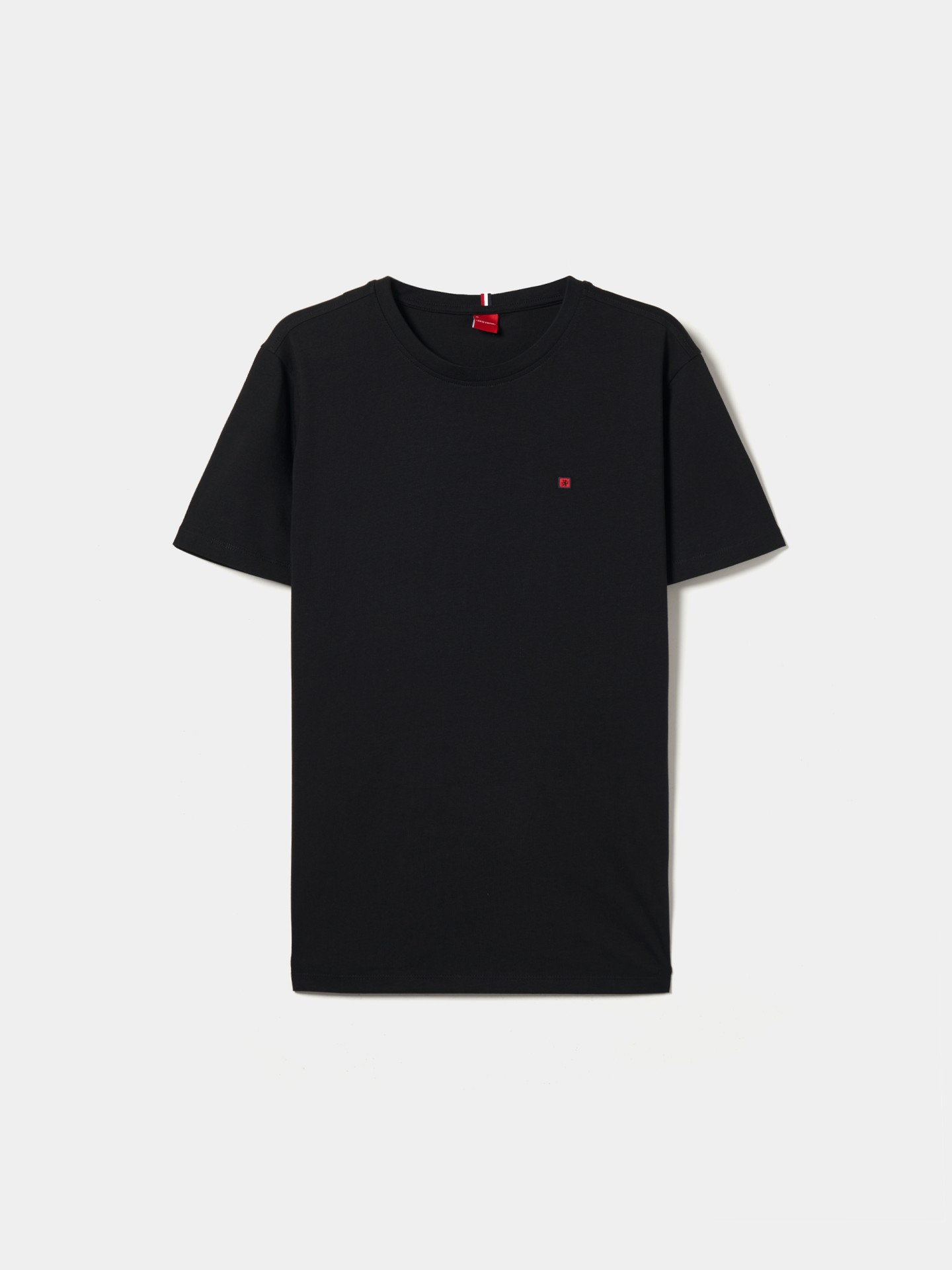 T-shirt básica de algodão