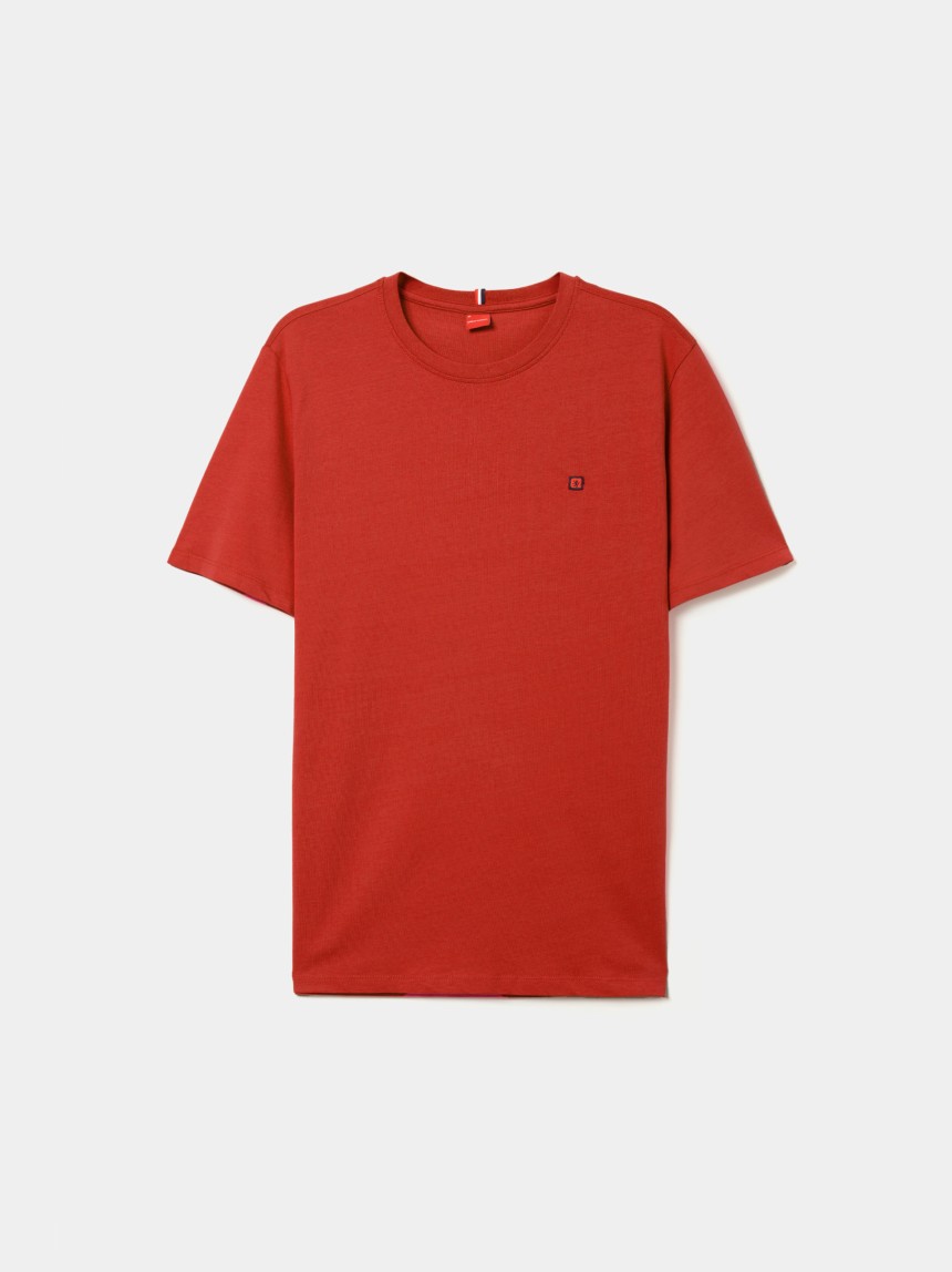 T-shirt básica de algodão