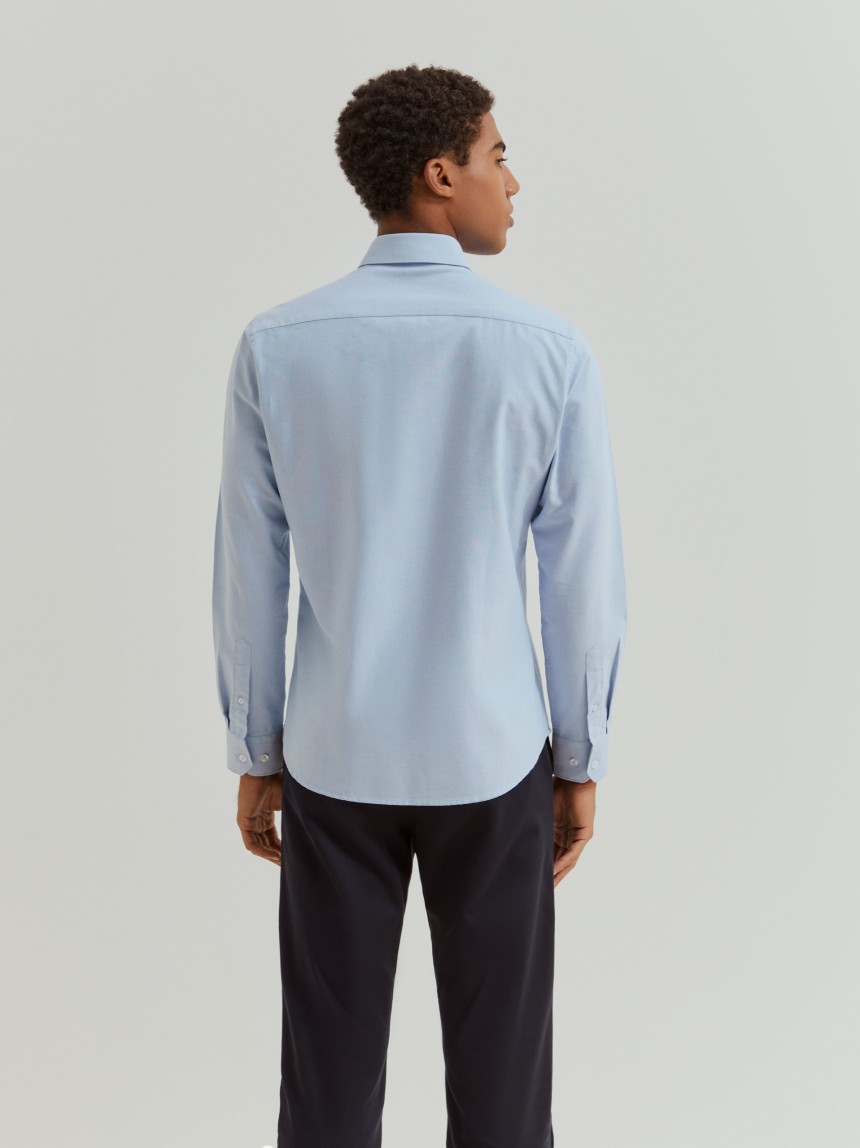 Camisa oxford slim fit