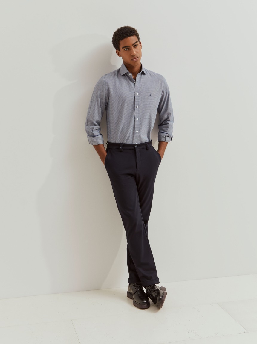 Camisa slim fit micropadr�o