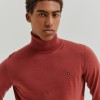 Camisola de gola alta de lã merino Camisola de gola alta