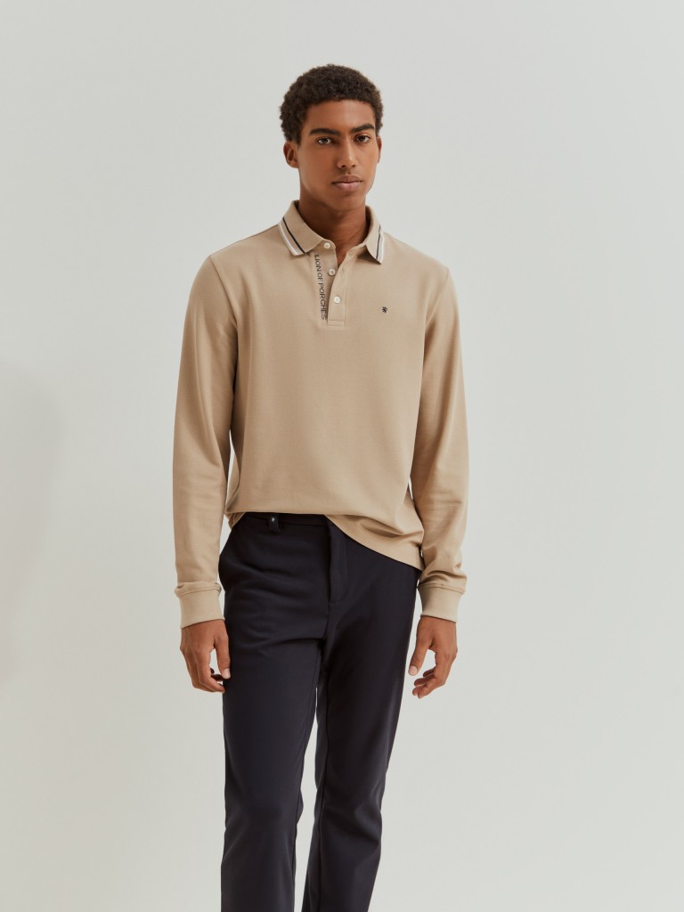 Long sleeve polo shirt - LP006616_070 - LION OF PORCHES