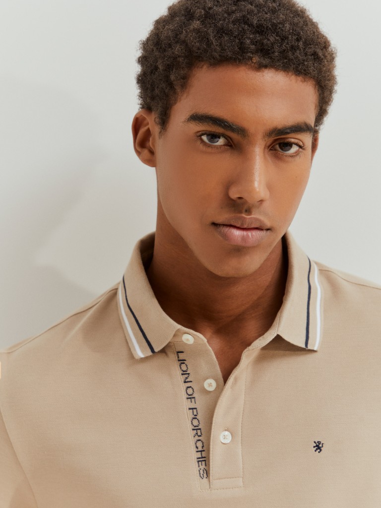 Long sleeve polo shirt - LP006616_070 - LION OF PORCHES