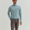 Camisola de gola alta de lã merino Camisola de gola alta