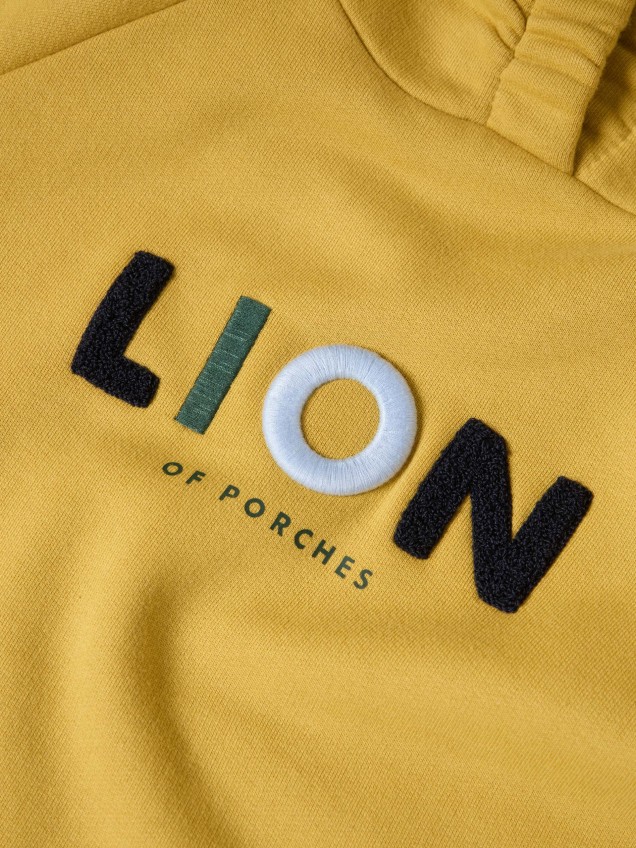 Sweatshirt bordada com capuz