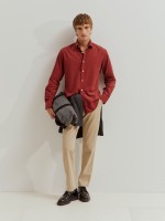 Camisa bombazine slim fit
