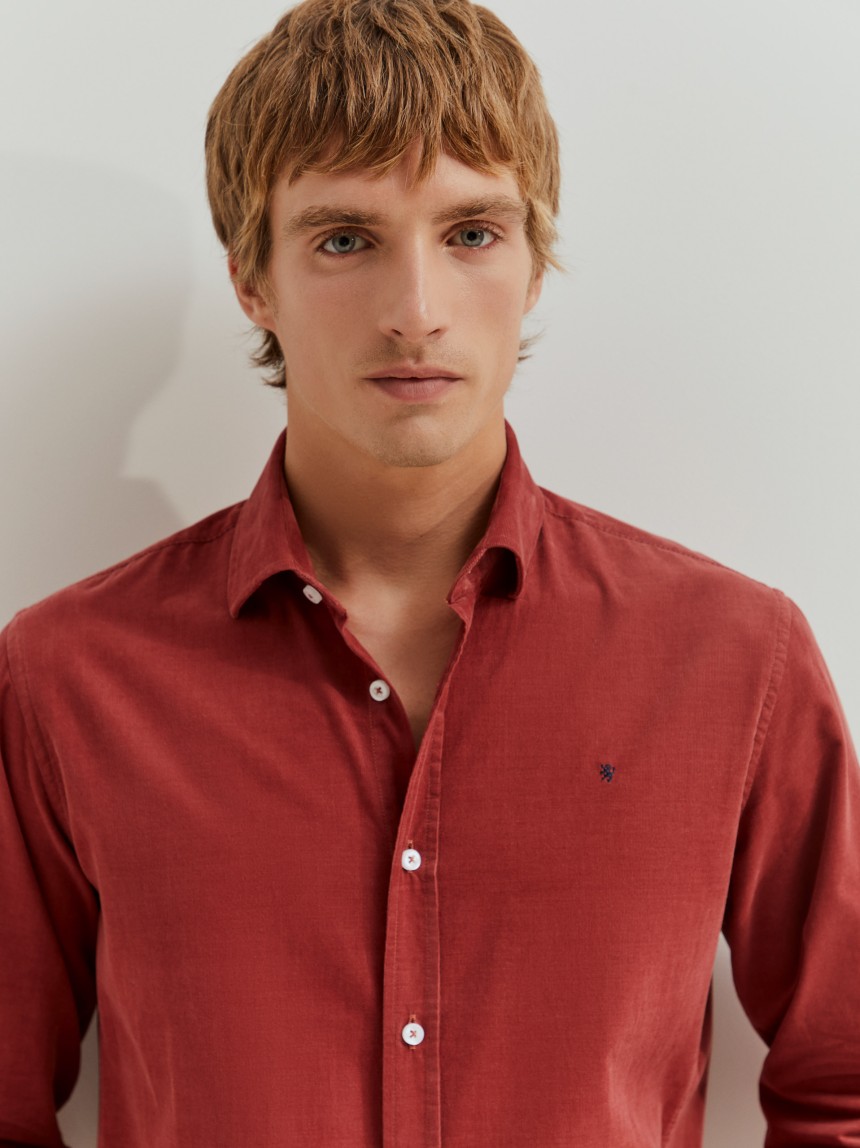 Camisa bombazine slim fit