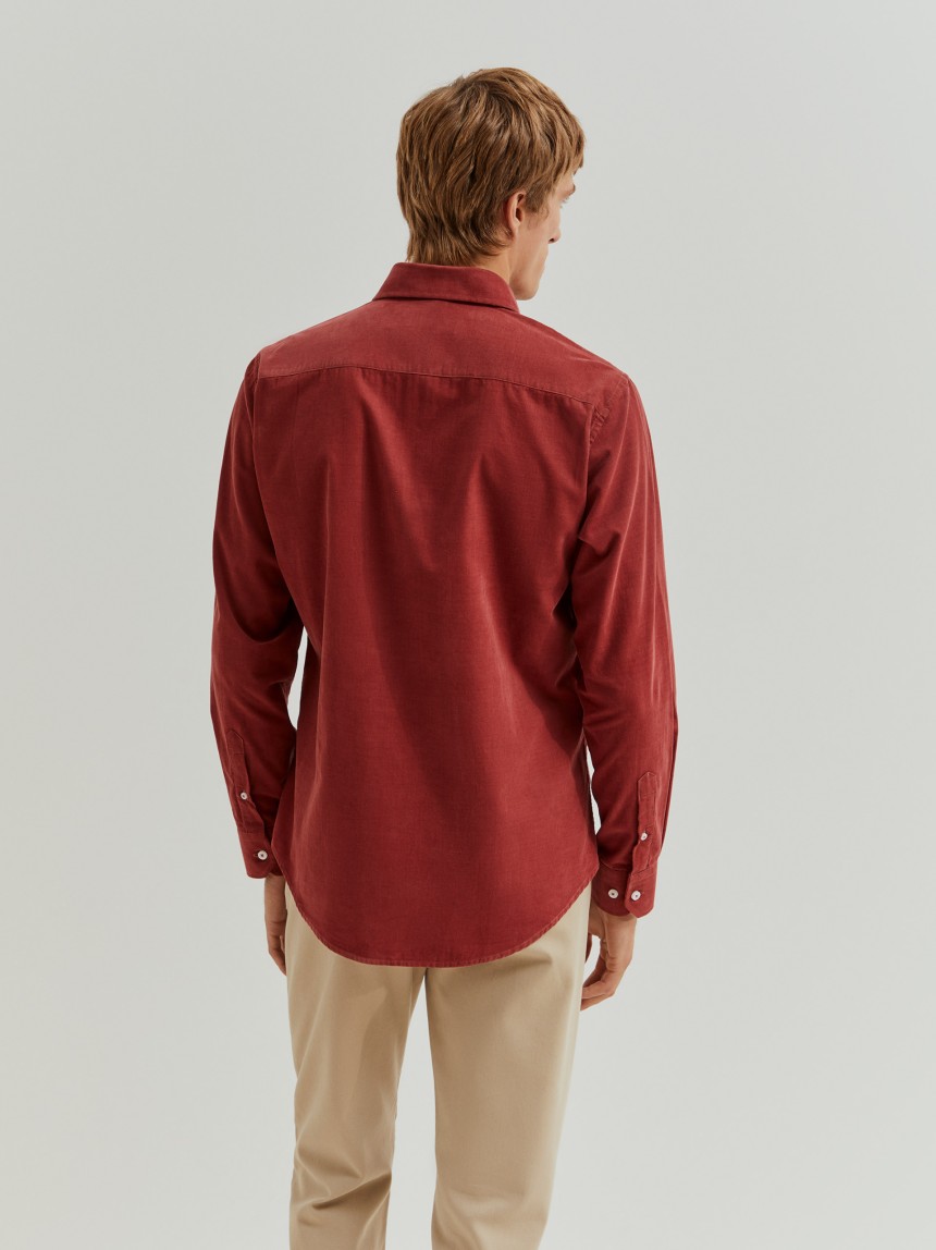 Camisa bombazine slim fit