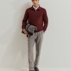 Camisola de Malha Canelada com Carcela Camisola de Malha Canelada