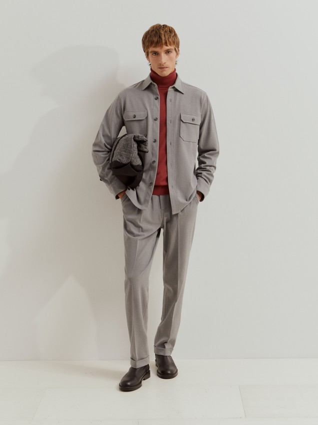 Sobrecamisa com bolsos