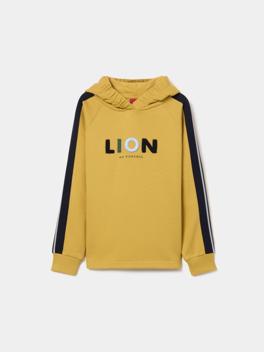 Sweatshirt bordada com capuz
