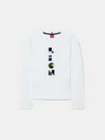 Camisola estampada com lettering