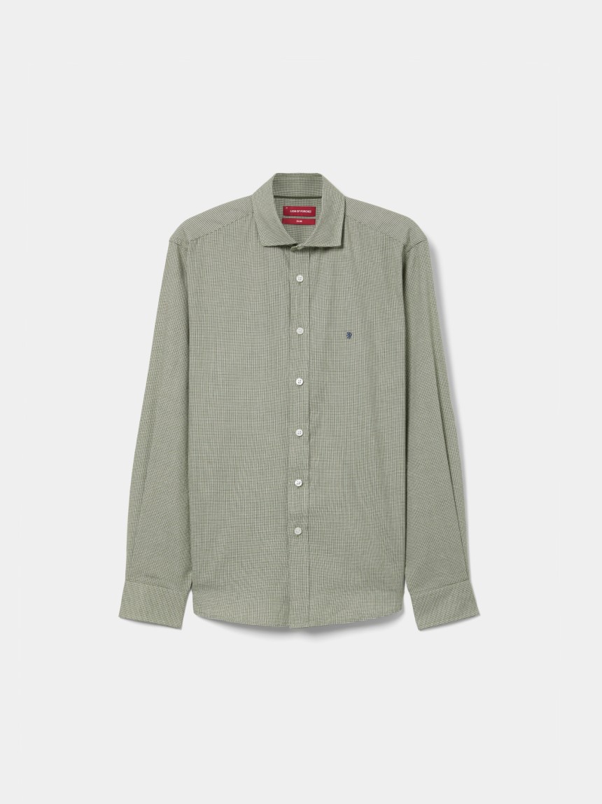 Camisa slim fit micropadr�o