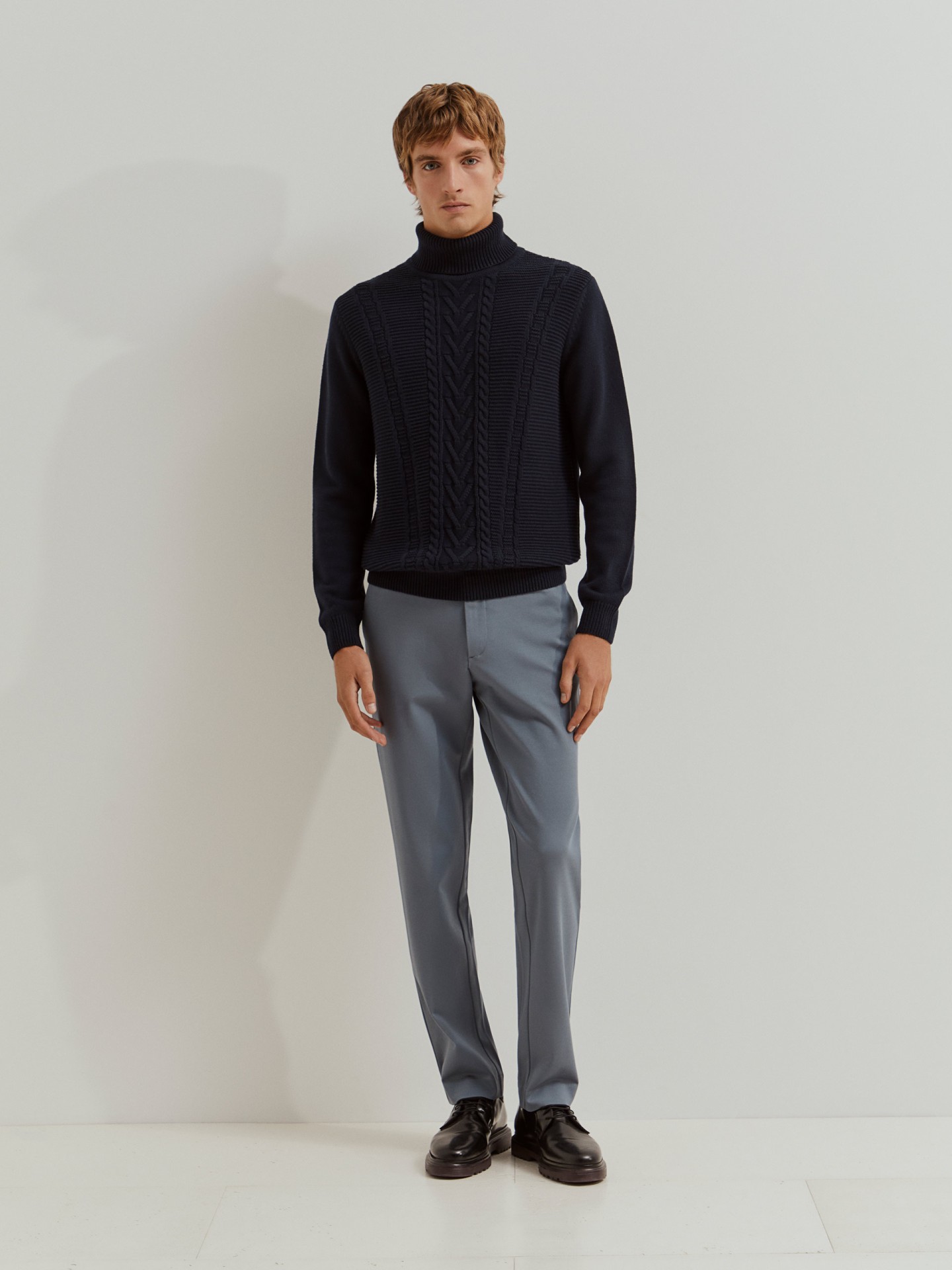 Creased chino pants