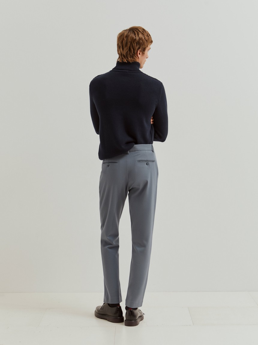 Creased chino pants