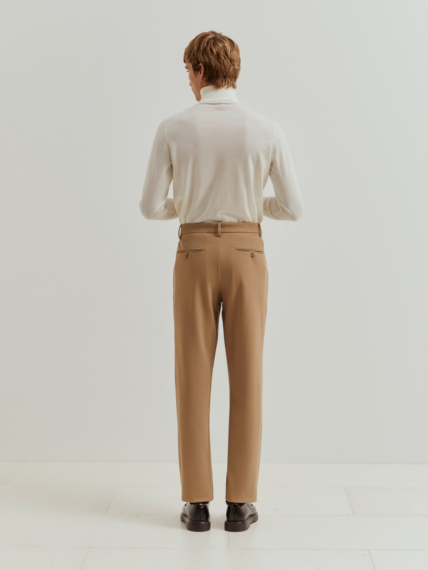 Creased chino pants