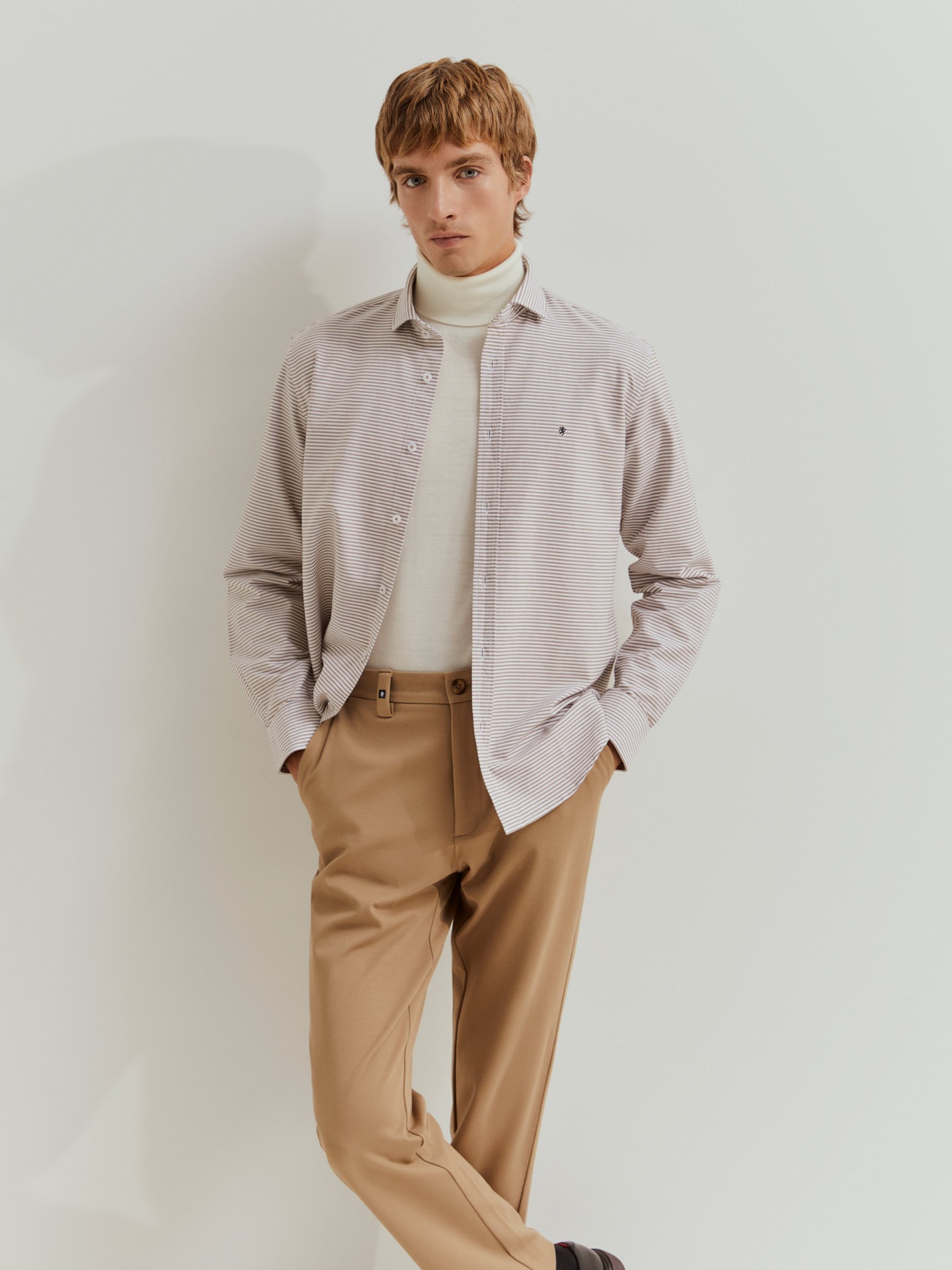 Creased chino pants
