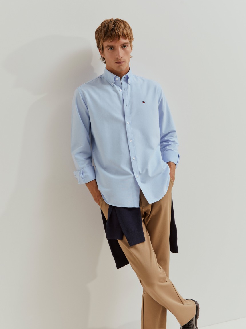 Camisa oxford regular fit