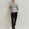 Camisola de gola alta com jacquard Camisola gola alta