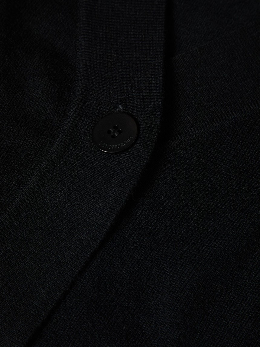 Wool knitted coat